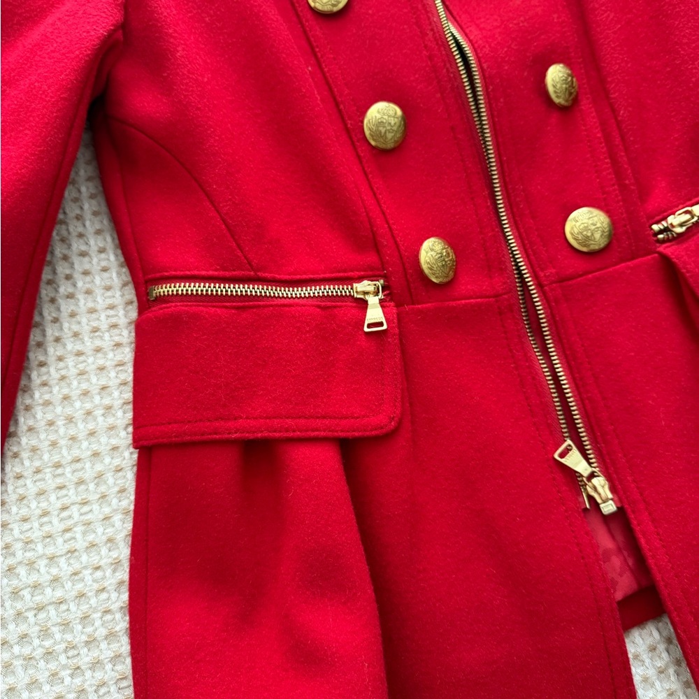 Express Red Jacket with Gold Accents - Picture 2 of 13